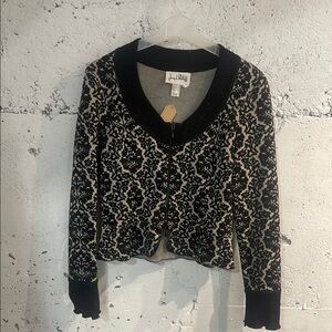 Black and Cream Sweater by